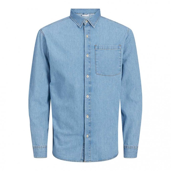 JACK & JONES JJICREEK JJSHIRT L/S AKM 596 NOOS LIGHT BLUE