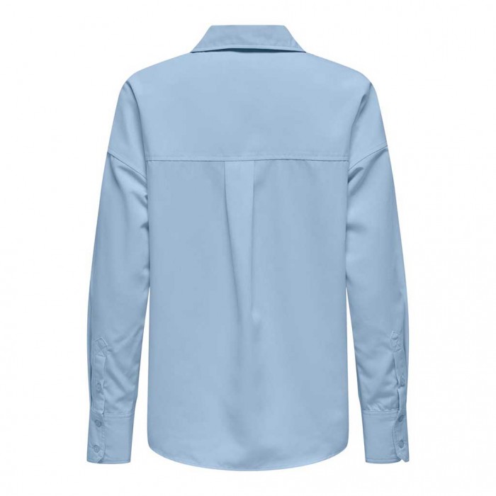 ONLY ONLFLOR LIFE LS REG SHIRT CC WVN LIGHT BLUE