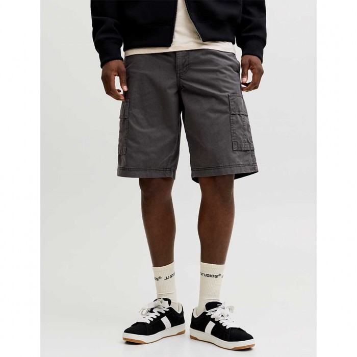 JACK & JONES JPSTCOLE MATTY CARGO SHORT MID DARK GREY
