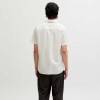 JACK & JONES JJEBREEZE LINEN BLEND SHIRT S/S SN WHITE JACK & JONES JJEBREEZE LINEN BLEND SHIRT S/S SN WHITE