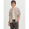 JACK & JONES JJEJEFF RESORT STRIPE SHIRT S/S SN BEIGE JACK & JONES JJEJEFF RESORT STRIPE SHIRT S/S SN BEIGE
