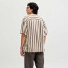 JACK & JONES JJEJEFF RESORT STRIPE SHIRT S/S SN BEIGE JACK & JONES JJEJEFF RESORT STRIPE SHIRT S/S SN BEIGE