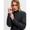 JACK & JONES JJESUMMER LINEN BLEND BAND SHIRT L/S SN BLACK