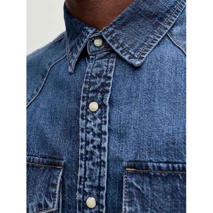 JACK & JONES JJEWESTERN JJSHIRT AT 187 NOOS BLUE