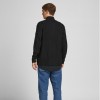 JACK & JONES  JJPANNEL KNIT ZIP CARDIGAN PRE BLACK