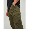 JACK & JONES ACE TUCKER CARGO TROUSERS GREEN / OLIVE NIGHT