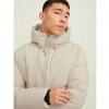 JACK & JONES HOODED PUFFER JACKET WHITE / MOONBEAM