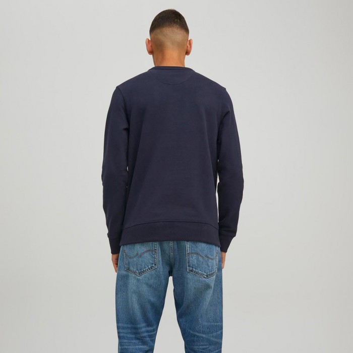 JACK & JONES  JPRCC PIMA SWEAT CREW NECK BLUE