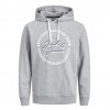 JACK & JONES LOGO HOODIE GREY / LIGHT GREY MELANGE