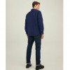 JACK & JONES PLAIN CORDUROY L/S SHIRT BLUE