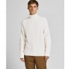 JACK & JONES JJPANNEL KNIT ROLL NECK PRE WHITE