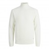 JACK & JONES JJPANNEL KNIT ROLL NECK PRE WHITE