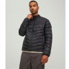 JACK & JONES LIGHTWEIGHT HIGH NECK PUFFER JACKET BLACK