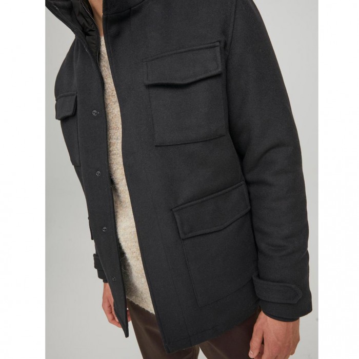 JACK & JONES JPRBLAPARKER WOOL FIELD JKT SN BLACK