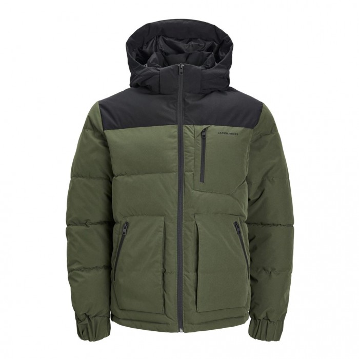 JACK & JONES  JCOOTTO PUFFER SN GREEN / BLACK