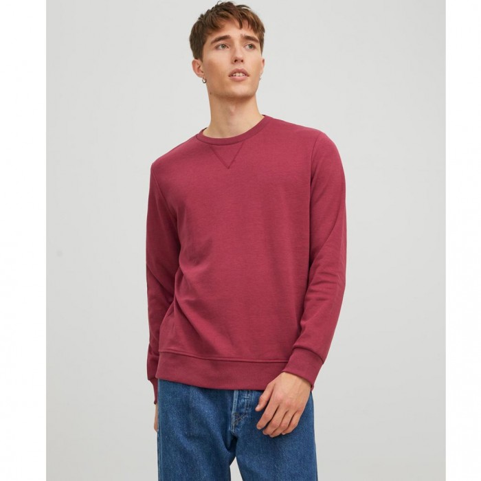 JACK & JONES JJEBASIC SWEAT CREW NECK NOOS RED