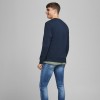 JACK & JONES  JJEBASIC SWEAT CREW NECK NOOS NAVY BLAZER