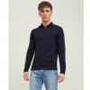 JACK & JONES JJELI KNIT HIGH NECK ZIP BLUE