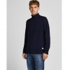 JACK & JONES  JJPANNEL KNIT ROLL NECK PRE NAVY BLAZER