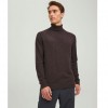 JACK & JONES ROLLNECK KNITTED PULLOVER BROWN / MULCH