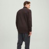 JACK & JONES ROLLNECK KNITTED PULLOVER BROWN / MULCH