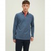 JACK & JONES PAULOS LONG-SLEEVED POLO BLUE / DENIM BLUE