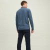 JACK & JONES PAULOS LONG-SLEEVED POLO BLUE / DENIM BLUE