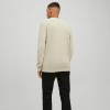 JACK & JONES JCOONO KNIT CREW NECK BEIGE / MOONBEAM