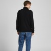 JACK & JONES JJPANNEL KNIT ROLL NECK PRE BLACK