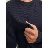 JACK & JONES TEXTURED KNITTED PULLOVER BLUE / NAVY BLAZER