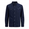 JACK & JONES DENIM SHIRT BLUE / DARK NAVY