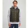 JACK & JONES  JJEHERO BODYWARMER COLLAR NOOS GREEN