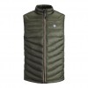 JACK & JONES  JJEHERO BODYWARMER COLLAR NOOS GREEN