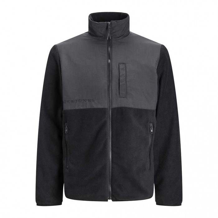 JACK & JONES JJEMARVIN FLEECE JACKET NOOS BLACK