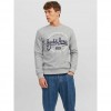 JACK & JONES JJMIKK SWEAT CREW NECK GRAY