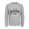 JACK & JONES JJMIKK SWEAT CREW NECK GRAY