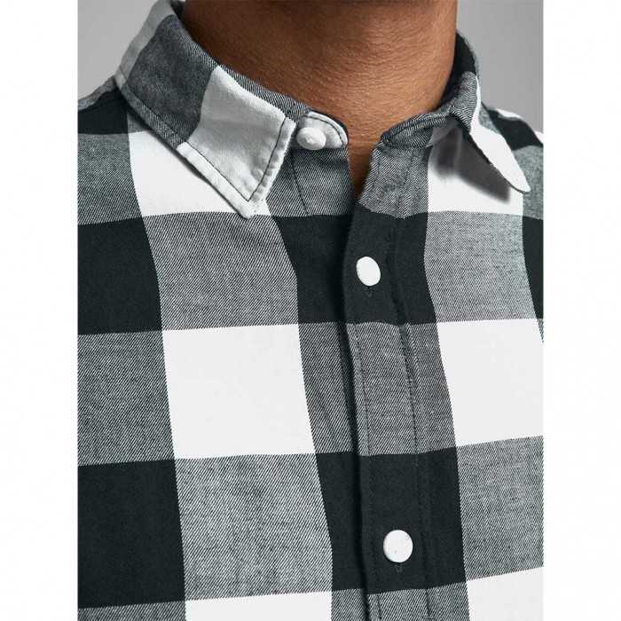 JACK & JONES  JJEGINGHAM TWILL SHIRT L/S NOOS WHITE