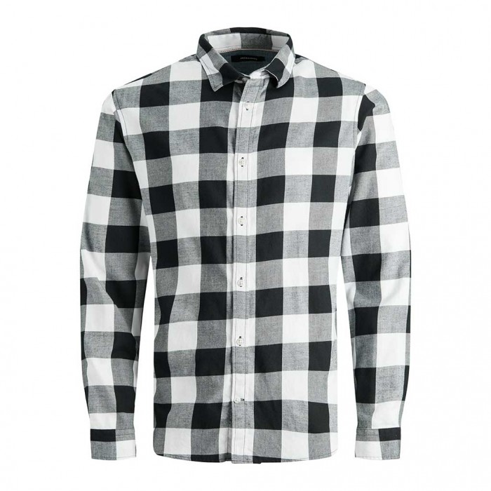 JACK & JONES  JJEGINGHAM TWILL SHIRT L/S NOOS WHITE