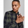 JACK & JONES  JJEGINGHAM TWILL SHIRT L/S NOOS GREEN