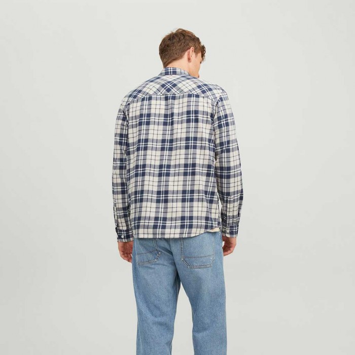 JACK & JONES JORJOSHUA CHECK SHIRT LS BLUE