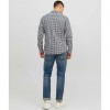 JACK & JONES JJEGINGHAM TWILL SHIRT L/S NOOS WHITE/BLUE