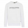 JACK & JONES M BLAJASON BRANDING SWEAT CREW NECK WHITE