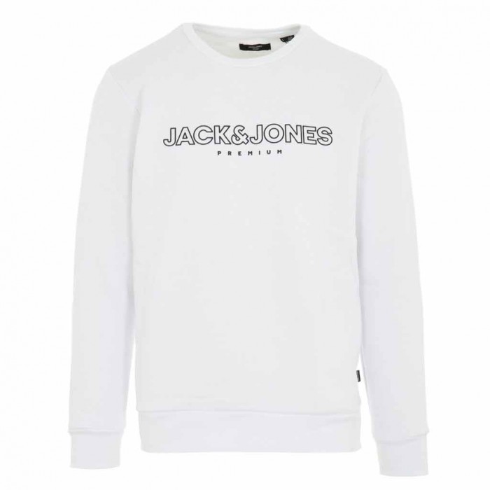 JACK & JONES M BLAJASON BRANDING SWEAT CREW NECK WHITE