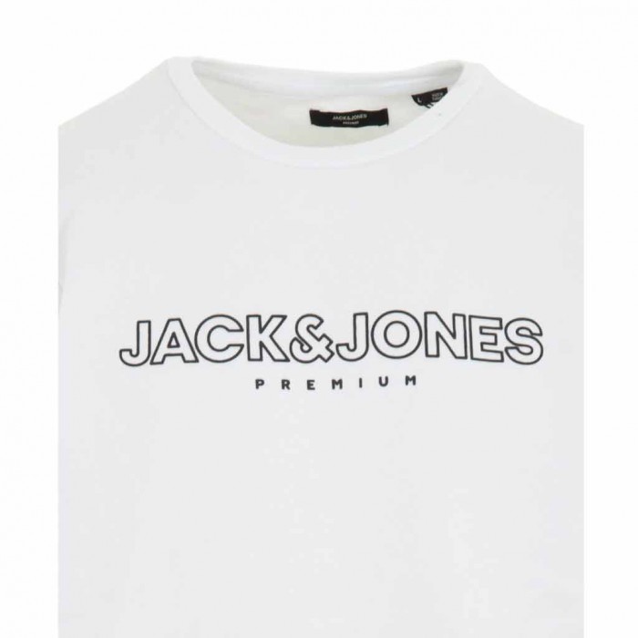 JACK & JONES M BLAJASON BRANDING SWEAT CREW NECK WHITE