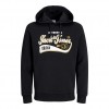 JACK & JONES  JJELOGO SWEAT HOOD 2 COL 23/24 NOOS BLACK