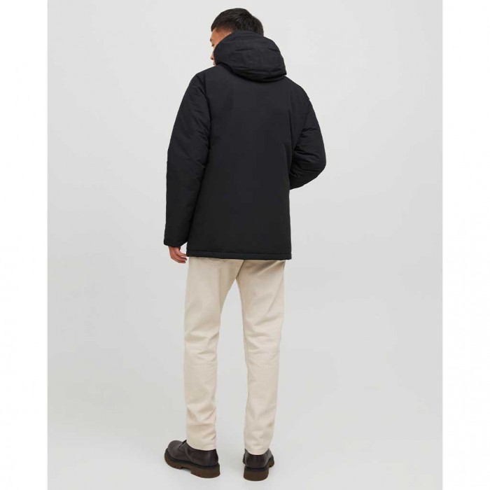 JACK & JONES  JJLOOP PARKA JACKET BLACK