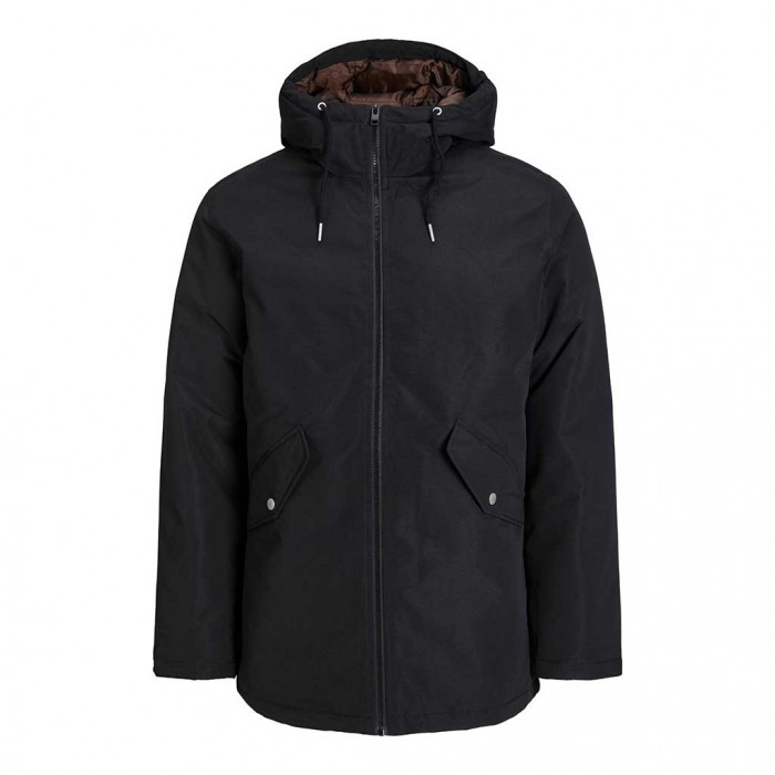 JACK & JONES  JJLOOP PARKA JACKET BLACK