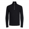 JACK & JONES JPRCCPERFECT KNIT HALF ZIP SN BLACK