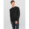 JACK & JONES JORKYLE KNIT CREW NECK BLACK