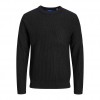 JACK & JONES JORKYLE KNIT CREW NECK BLACK